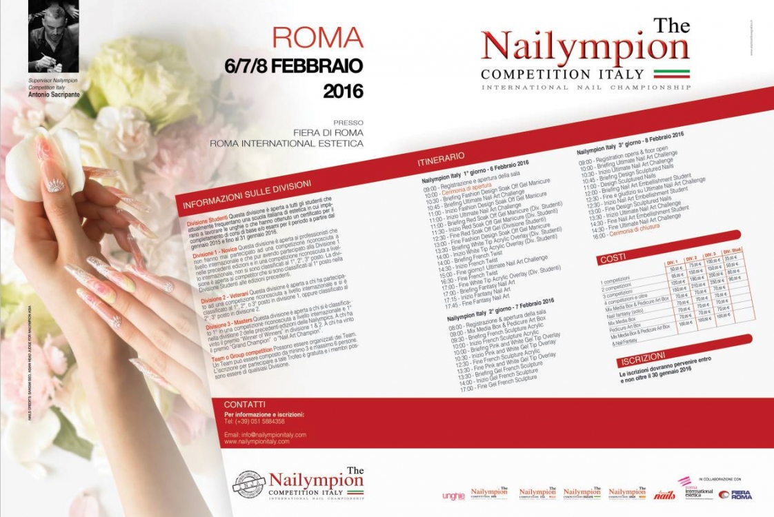 Συμμετοχή στο Nailolympion 2016 στην Ιταλία