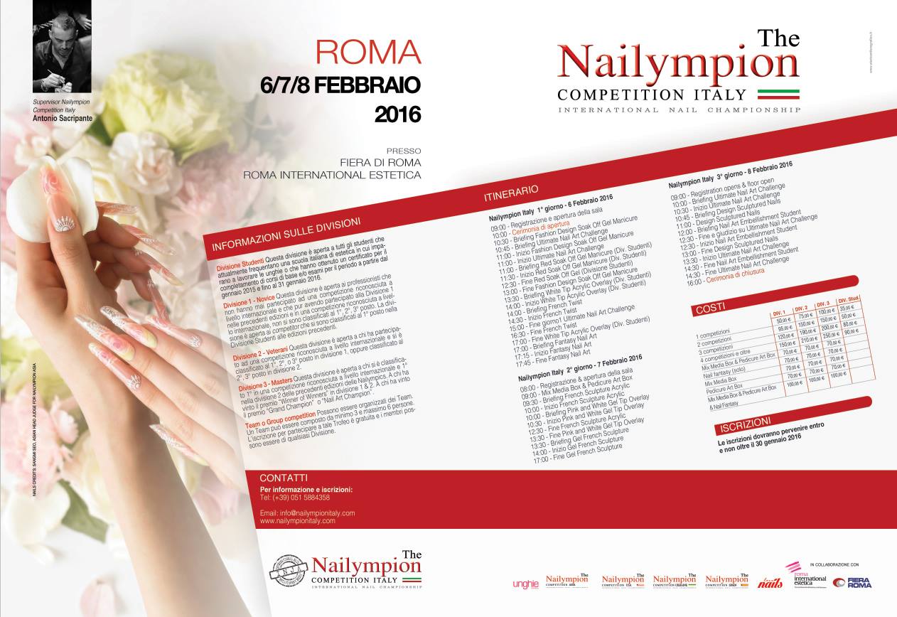 Συμμετοχή στο Nailolympion 2016 στην Ιταλία